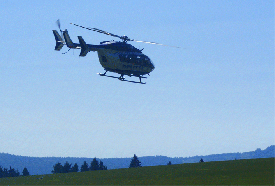 2009-08-hje-BK-117-Polizei-Helikopter - Wasserkuppe